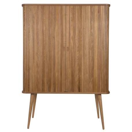Buffet Haut Barbier Zuiver Bar Design Vaisselier en Bois Naturel 45x100x140cm