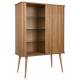 Buffet Haut Barbier Zuiver Bar Design Vaisselier en Bois Naturel 45x100x140cm