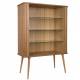 Buffet Haut Barbier Zuiver Bar Design Vaisselier en Bois Naturel 45x100x140cm