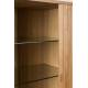 Buffet Haut Barbier Zuiver Bar Design Vaisselier en Bois Naturel 45x100x140cm