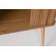 Buffet Haut Barbier Zuiver Bar Design Vaisselier en Bois Naturel 45x100x140cm