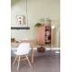 Buffet Haut Barbier Zuiver Bar Design Vaisselier en Bois Naturel 45x100x140cm