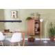 Buffet Haut Barbier Zuiver Bar Design Vaisselier en Bois Naturel 45x100x140cm