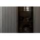Buffet Haut Barbier Armoire Zuiver Bar Design Chêne Noir 45x100x140cm