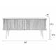 Meuble TV Barbier Enfilade Design Zuiver Buffet Bois Naturel 40x57,5x120cm