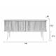 Enfilade Barbier Zuiver Vaisselier Design Meuble TV Noyer 40x57,5x120cm