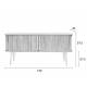 Buffet Barbier Meuble TV Zuiver Vaisselier Chêne Noir 40x57,5x120cm