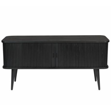 Buffet Barbier Meuble TV Zuiver Vaisselier Chêne Noir 40x57,5x120cm