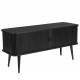 Buffet Barbier Meuble TV Zuiver Vaisselier Chêne Noir 40x57,5x120cm