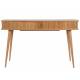 Table Console Barbier Bureau Zuiver Bois Naturel 35x74x120cm