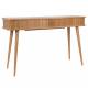 Table Console Barbier Bureau Zuiver Bois Naturel 35x74x120cm