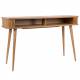 Table Console Barbier Bureau Zuiver Bois Naturel 35x74x120cm