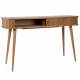 Table Console Barbier Bureau Zuiver Bois Naturel 35x74x120cm