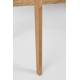 Bureau Rétractable Barbier Zuiver Console en Bois Naturel 61x85x110cm