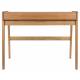 Bureau Rétractable Barbier Zuiver Console en Bois Naturel 61x85x110cm