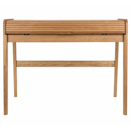 Bureau Rétractable Barbier Zuiver Console en Bois Naturel 61x85x110cm