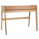 Bureau Rétractable Barbier Zuiver Console en Bois Naturel 61x85x110cm