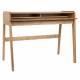 Bureau Rétractable Barbier Zuiver Console en Bois Naturel 61x85x110cm