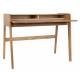 Bureau Rétractable Barbier Zuiver Console en Bois Naturel 61x85x110cm