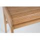 Bureau Rétractable Barbier Zuiver Console en Bois Naturel 61x85x110cm