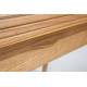 Bureau Rétractable Barbier Zuiver Console en Bois Naturel 61x85x110cm
