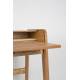 Bureau Rétractable Barbier Zuiver Console en Bois Naturel 61x85x110cm