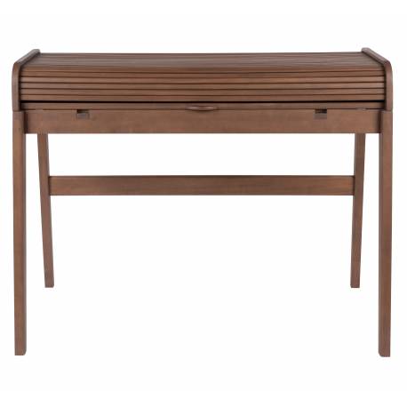 Bureau Barbier Secrétaire Rétractable Zuiver Console Noyer 61x85x110cm