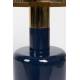 Table Ronde Glam Bout de Canapé Table d'Appoint Zuiver Métal Bleu 36x36x51cm