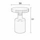 Table Basse Glam Bout de Canapé Rond Table d'Appoint Zuiver Métal Vert 36x36x51cm