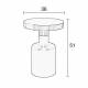Table d'Appoint Ronde Glam Table Basse Bout de Canapé Zuiver Métal Blanc 36x36x51cm