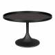 Table Basse Jason Console Table d'Appoint Zuiver Bois et Métal Noir 42x69x69cm