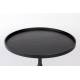 Table Basse Jason Console Table d'Appoint Zuiver Bois et Métal Noir 42x69x69cm