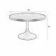Table Basse Jason Console Table d'Appoint Zuiver Bois et Métal Noir 42x69x69cm