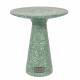 Table Ronde Victoria Guéridon Table d'Appoint Zuiver Terrazzo Vert 41x41x47cm
