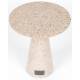 Table Ronde Victoria Guéridon Table d'Appoint Zuiver Terrazzo Rose 41x41x47cm