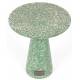 Table Ronde Victoria Guéridon Table d'Appoint Zuiver Terrazzo Vert 41x41x47cm