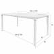 Table de Repas STORM Console Zuiver Table à Manger Bois Couleur Naturelle 75x90x220cm