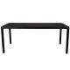 Table de Repas STORM Console Zuiver Table à Manger Bois Couleur Noire 75x90x180cm
