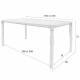 Table de Repas STORM Console Zuiver Table à Manger Bois Couleur Noyer 75x90x180cm
