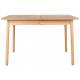 Table à Manger Glimps Zuiver Table de Repas Extensible Bois Couleur Naturelle 76x80x120-162cm