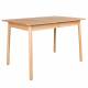 Table à Manger Glimps Zuiver Table de Repas Extensible Bois Couleur Naturelle 76x80x120-162cm