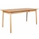 Table à Manger Glimps Zuiver Table de Repas Extensible Bois Couleur Naturelle 76x80x120-162cm