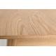 Table à Manger Glimps Zuiver Table de Repas Extensible Bois Couleur Naturelle 76x80x120-162cm