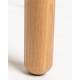 Table à Manger Glimps Zuiver Table de Repas Extensible Bois Couleur Naturelle 76x80x120-162cm