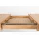 Table à Manger Glimps Zuiver Table de Repas Extensible Bois Couleur Naturelle 76x80x120-162cm