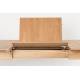Table à Manger Glimps Zuiver Table de Repas Extensible Bois Couleur Naturelle 76x80x120-162cm