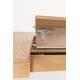 Table à Manger Glimps Zuiver Table de Repas Extensible Bois Couleur Naturelle 76x80x120-162cm