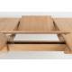 Table à Manger Glimps Zuiver Table de Repas Extensible Bois Couleur Naturelle 76x80x120-162cm