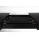 Table à Manger Glimps Zuiver Table de Repas Extensible Bois Noir 76x80x120-162cm