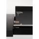Table à Manger Glimps Zuiver Table de Repas Extensible Bois Noir 76x80x120-162cm